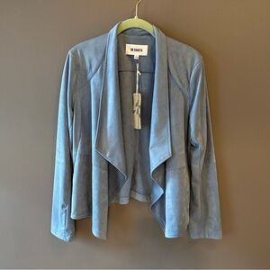 BB Dakota Women's Soft Blue Draped Blazer